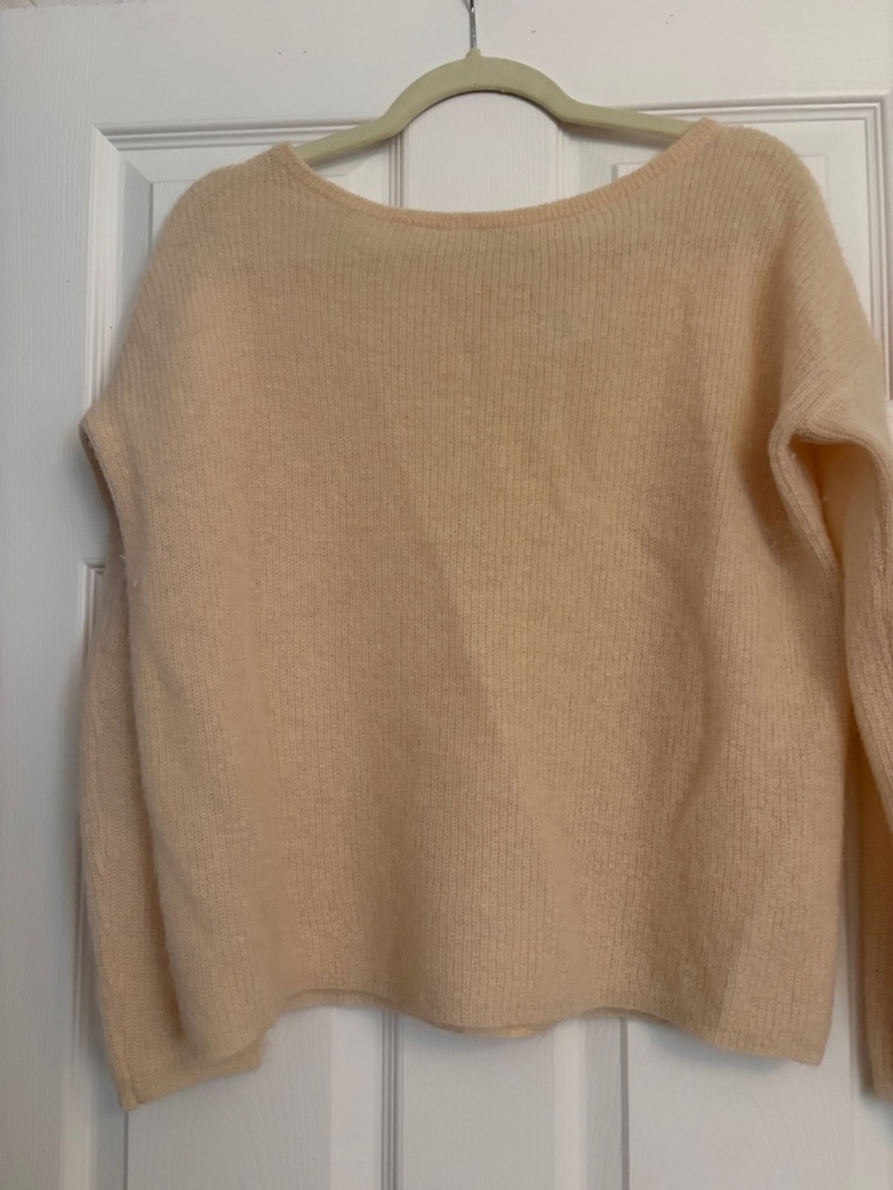 Sezane reversible pink mohair Knit Sweater